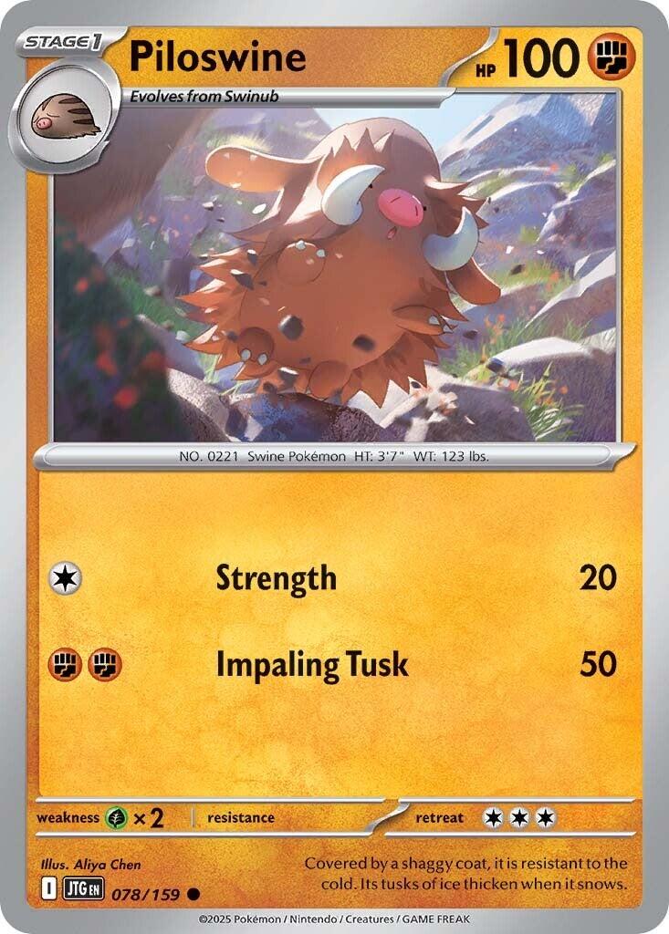 Piloswine - 78 / 159 - Journey Together - Near Mint - en